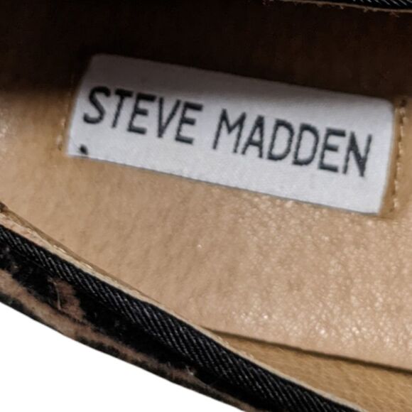 STEVE MADDEN Sol Animal Leopard Print Loafers 7 - Picture 8 of 11